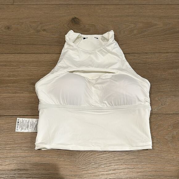 THE UPSIDE White Milena Keyhole Cutout Sleeveless Active Crop Tank Top Size 4 - Picture 11 of 12